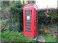 SO5405 : Red K6 Telephone Box at The Fence by David Hillas