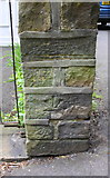SE0623 : Benchmark on corner of wall outside #167 Upper Bolton Brow by Roger Templeman