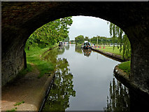 SJ7725 : Shropshire Union Canal near High Offley in Staffordshire by Roger  D Kidd