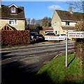 Haresfield Beacon direction sign on a Haresfield corner