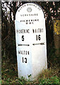 Old Milepost by the A169, Lockton Lane, Lockton Parish