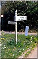 Direction Sign – Signpost on the B3289 in Goonpiper