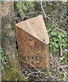 Old Milepost by the B3139, Bath Road, St Cuthbert Out Parish