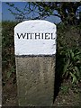 Old Guide Stone by the former A30, Withiel junction, Roche Parish