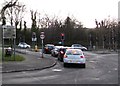 A468 junction at the southern end of Church Street, Bedwas