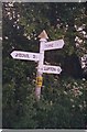 ST5217 : Old Direction Sign - Signpost at Thorne Cross, Yeovil by Milestone Society