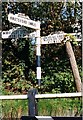 Direction Sign - Signpost by the B5085, Mobberley