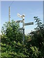 Old Direction Sign - Signpost by the former A359, Shepton Montague