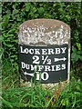 Old Milestone by the A709, Priestdykes