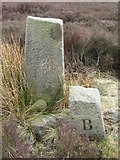SE1052 : Old Boundary Marker on Beamsley Moor by Milestone Society