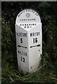 Old Milepost by the A169, Lockton Lane, south of Lockton