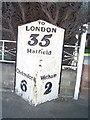 Old Milepost by the B1137, The Street, Hatfield Peverill