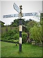 Old Direction Sign - Signpost by the B1136, Yarmouth Road