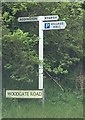 Old Direction Sign - Signpost by Woodgate Road, Ryarsh Parish