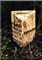 Old Milepost by the A52, Black Lane junction, north east of Whiston