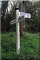 Old Direction Sign - Signpost by Church Road, Founthill, Newick Parish