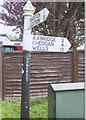 Old Direction Sign - Signpost by Church Road, Winscombe and Sandford Parish