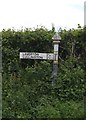 Old Direction Sign - Signpost by the A366, Tucker