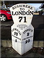 Old Milestone by the A1214, Woodbridge Road East, Rushmere