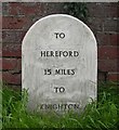 Replacement Milestone by the A4110, West Town, Kingsland