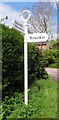 SJ3521 : Old Direction Sign - Signpost, Knockin Heath, Kinnerley Parish by Milestone Society