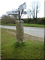 Old Direction Sign - Signpost on Goonzion Downs, St Neot Parish