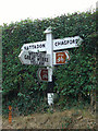 Old Direction Sign - Signpost by Meldon Road in Chagford