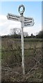 Old Direction Sign - Signpost in Merrington, Pimhill Parish