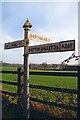 Direction Sign - Signpost by the A361, east of Doulting