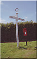 Old Direction Sign - Signpost by Church Lane, near Boughton Aluph