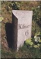 NS4831 : Old Milestone by the A76, near Rodinghead House by Milestone Society