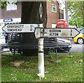 Old Direction Sign - Signpost by the B3002 Mill Lane, Headley Parish