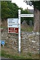 Old Direction Sign - Signpost in Tilton on the Hill