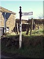 Old Direction Sign - Signpost by Lane Ends, Disley Parish