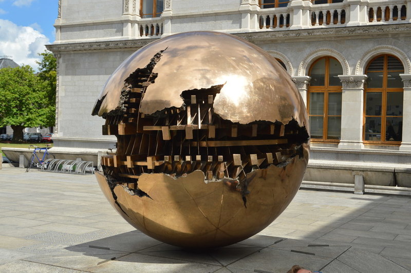 Trinity College Dublin - sphere within a... © N Chadwick :: Geograph ...