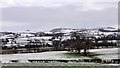 Snow-covered Fields and Hills near Pentre-Celyn