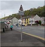 SS7598 : Warning sign - elderly people, Cadoxton, Neath by Jaggery