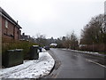 Looking south-west along Tanners Lane