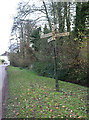 SY0585 : Old Direction Sign - Signpost in Yettington, Bicton Parish by Alan Rosevear