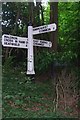 Old Direction Sign - Signpost by Moat Lane, Heathfield and Waldron Parish