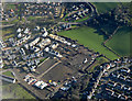 Building site on Abbey Road from the air