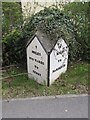 Old Milestone by the A478, south of Templeton, Templeton Parish