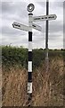 Old Direction Sign - Signpost by Cotgrave Road, Plumtree Parish