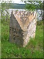 NH5734 : Old Milestone by the A82, south of Abriachan Gardens, Urquhart and Glenmoriston Parish by Milestone Society