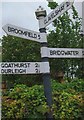 Old Direction Sign - Signpost by Dancing Hill, North Petherton Parish