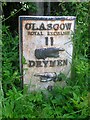 Old Milepost by the A809, Auchengillan, Strathblane Parish