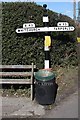 Old Direction Sign - Signpost by Bunbury Lane, Bunbury Parish