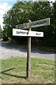 Old Direction Sign - Signpost by Village Street, Pickworth Parish