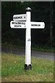 TQ1432 : Old Direction Sign - Signpost by Byfleets Lane, Warnham Parish by Milestone Society