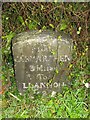 Old Milestone by the B4306, Llangyndeyrn Parish